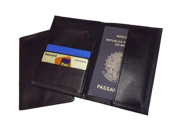 Porta Passaporte em Couro Sintético