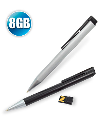 Caneta Metal Com Pen Drive Com 8Gb de Memória