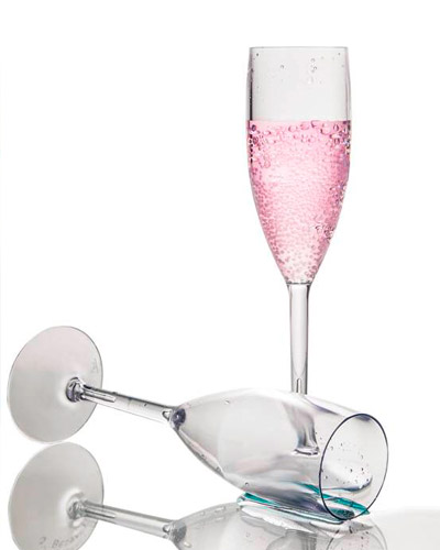 Taça Para Champagne 160ml Plástico Transparente