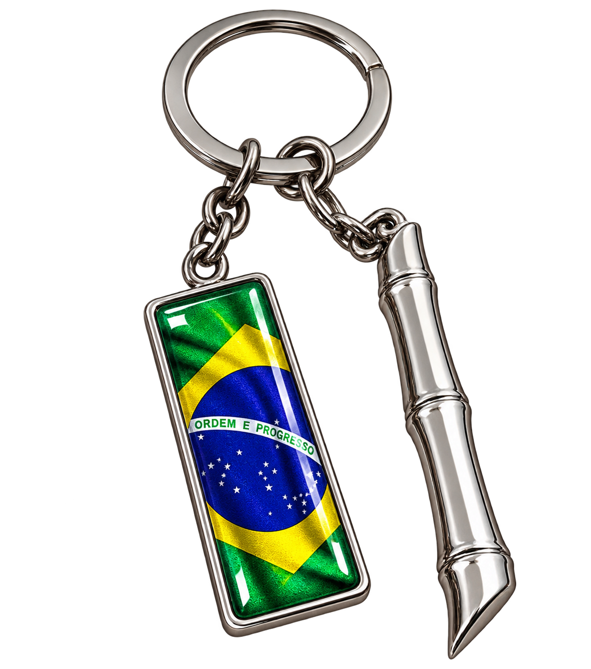 Chaveiro Cana Niquel Prata